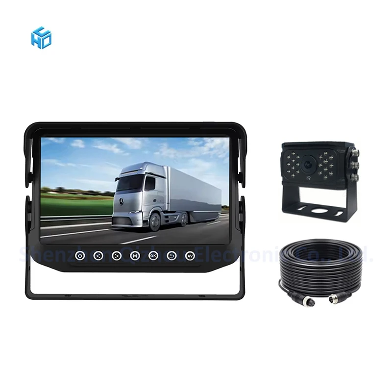 IP68 Waterproof 7 Inch Car LCD Monitor MDVR Monitor 24V 4 PIN Aviation Plug Video Input For Car Forklift Truck Ocean Boat