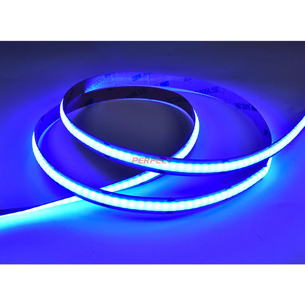 Wholesale High Density Dotless Cob RGB Led Strip DC24V DC12V  Flexible Rgb Led Strip light