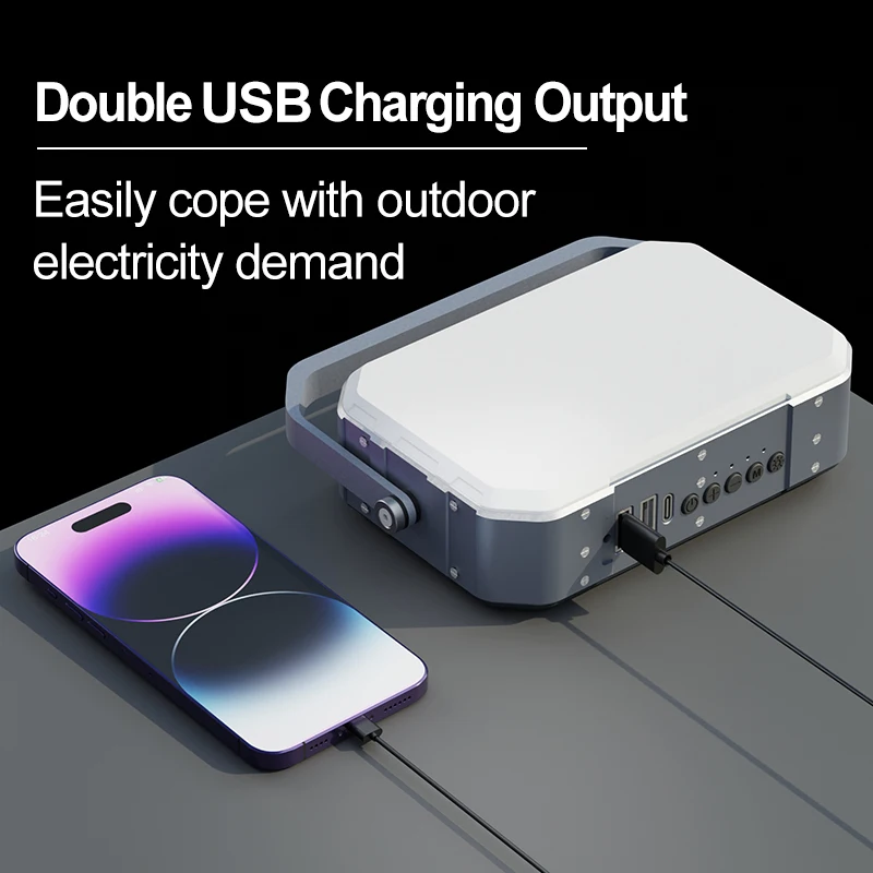 RGB Fill Light USB Rechargeable Emergency Tent Light LED Adjustable Angle Selfie Ring Light For Live Show Camping