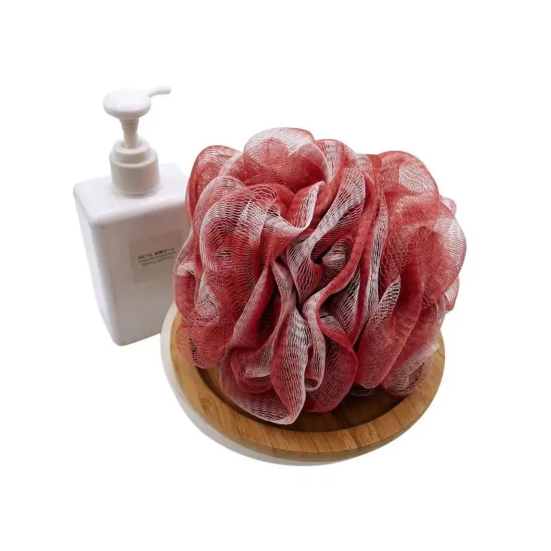 50g Bath Mesh Pouf Shower Ball Body Scrubber Exfoliating African Bath Net Sponge Bag for Men and Women Baby