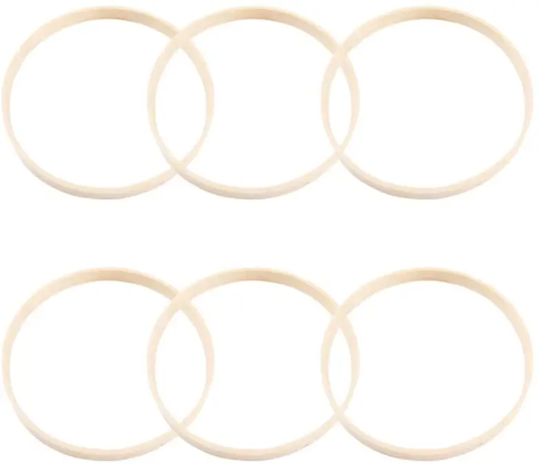 
DIY craft tools round circle wooden cross stitch wreath floral hoop macrame dreamcatcher bamboo ring 