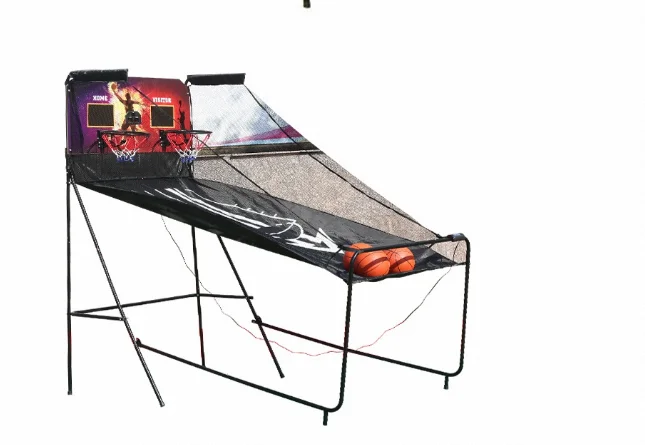 2-player Indoor Basketball Arcade Game Foldable Arcade Basketball Game Machine Electronic Street Basketball Arcade Game Machine