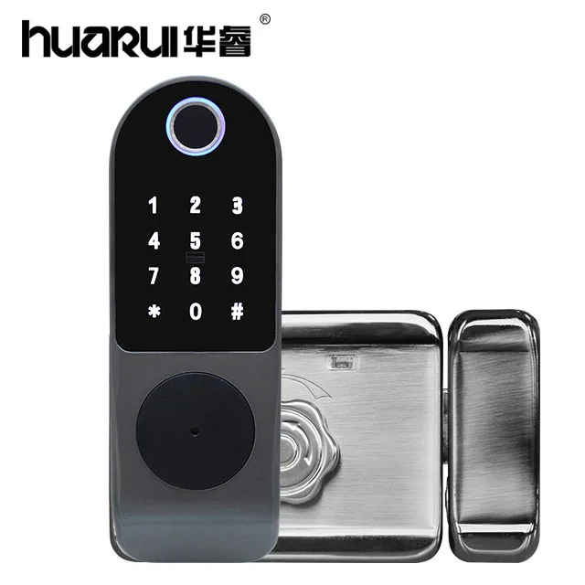  Huarui БЕСКЛЮЧЕВОЙ умный электронный биометрический отпечаток пальца Интеллектуальное распознавание лица дверной замок контроль