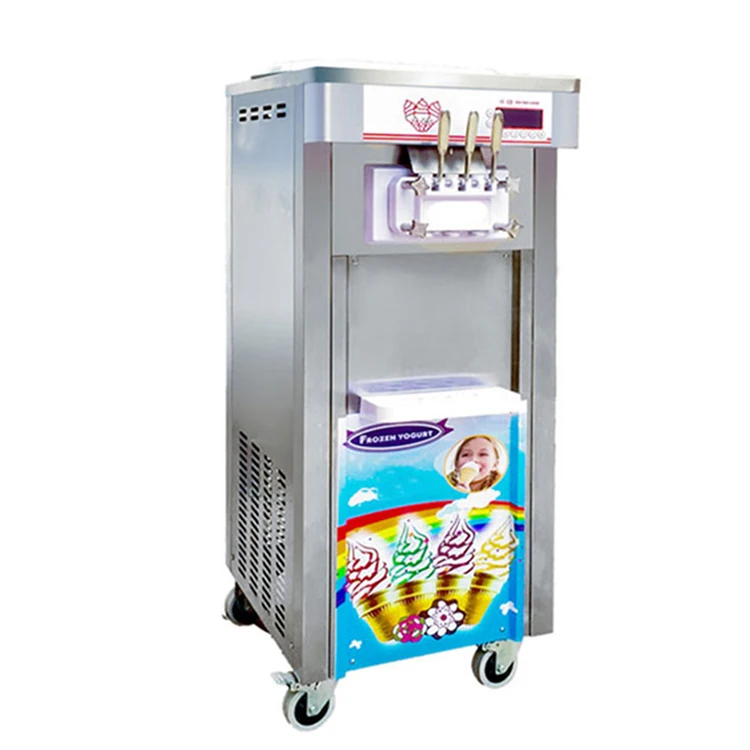 Commercial Italian Ice Cream Machine Three Flavors Soft Serve Machine For Ice Cream
