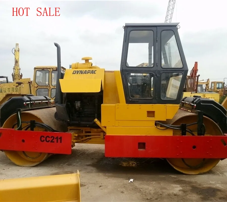  Подержанный дорожный каток Dynapac CC211 для продажи/Подержанный dynapac cc211 по
