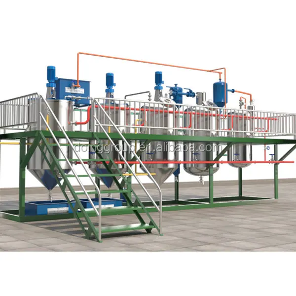 0.2tpd-100tpd superior quality sunflower oil refining machine used for batch refining, continuous refining, semi continuous