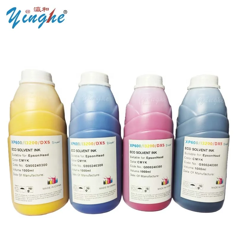 Yinghe eco растворитель/Сублимация/UV/dtf принтер чернила xp600 /dx5/i3200 для Теплопередачи Чернил