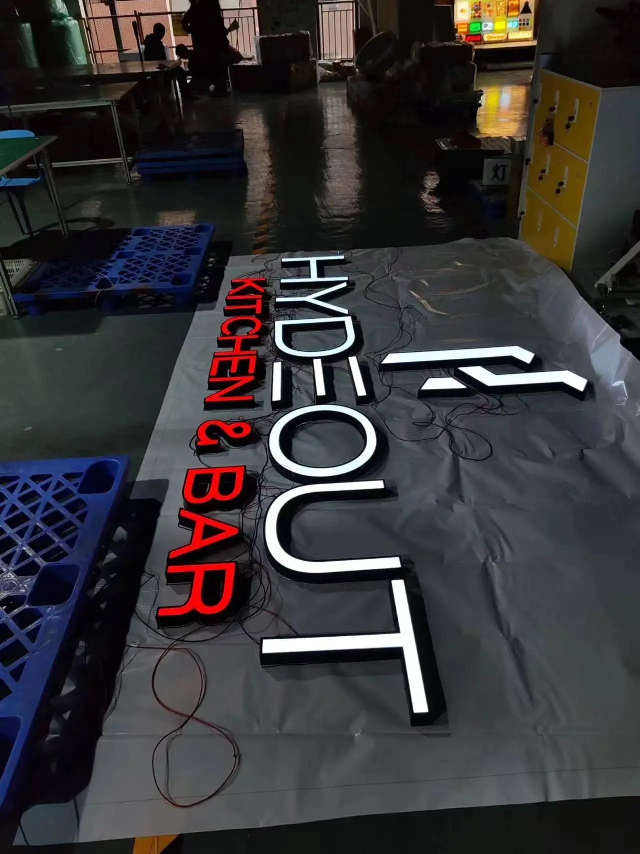 Stainless steel waterproof led Illuminated signboard led channel letters outdoor 3d led Front-lit letter Electronic sign