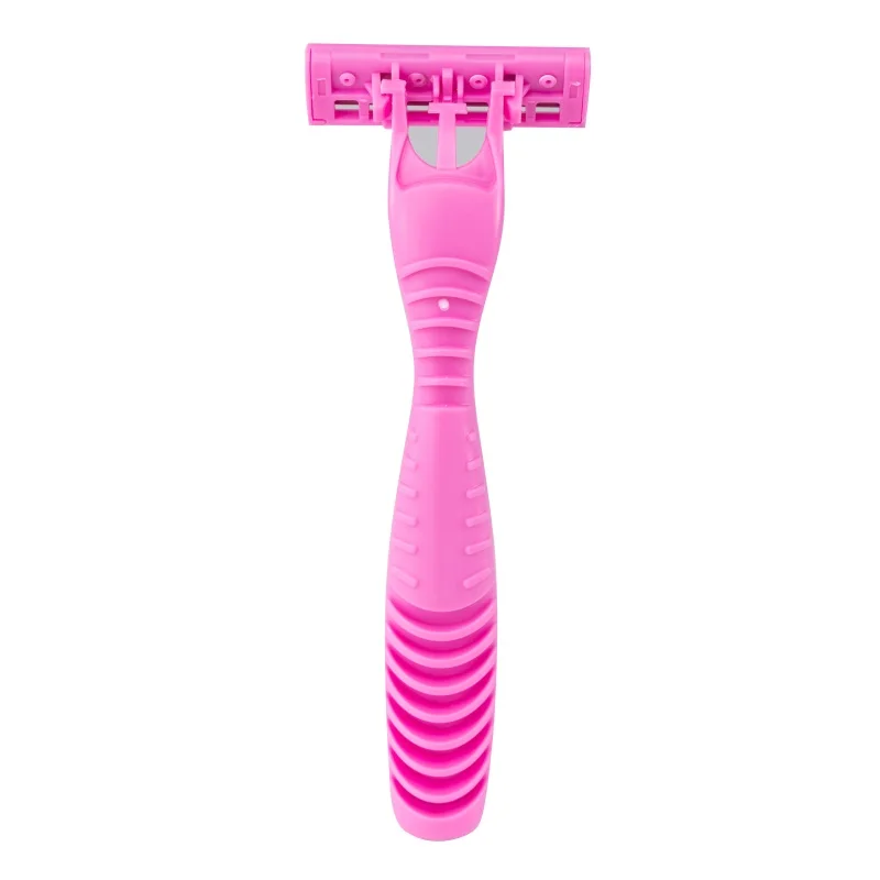 Pearlmax Classic Disposable 3-Blade Razors for Women Stainless Steel Hair Removal with Aloe Moisture Strip