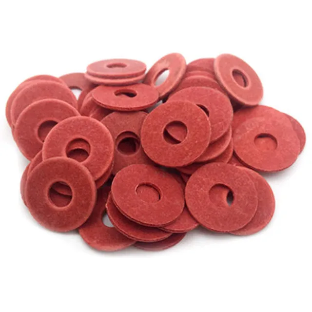 
waterproof vulcanized Red plain Fiber steel Insulating flat washers 