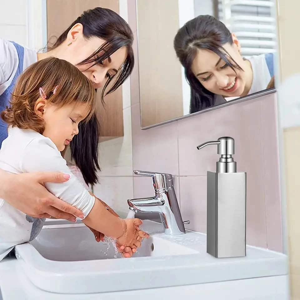 500ml modern soap dispensers stainless steel home bathroom hand liquid soap dispenser