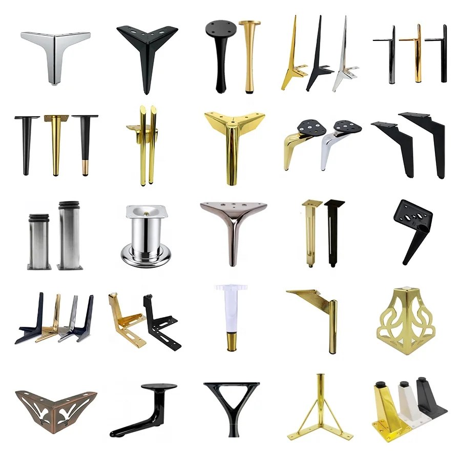 Wholesale Chinese Supplier Customized Height Feet Metal Furniture Legs for Sofa Cabinet