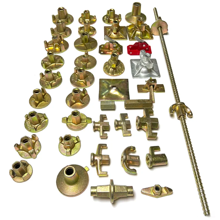 Concrete Forming Formwork Threaded Tie Rod 15/17mm with Wing nut