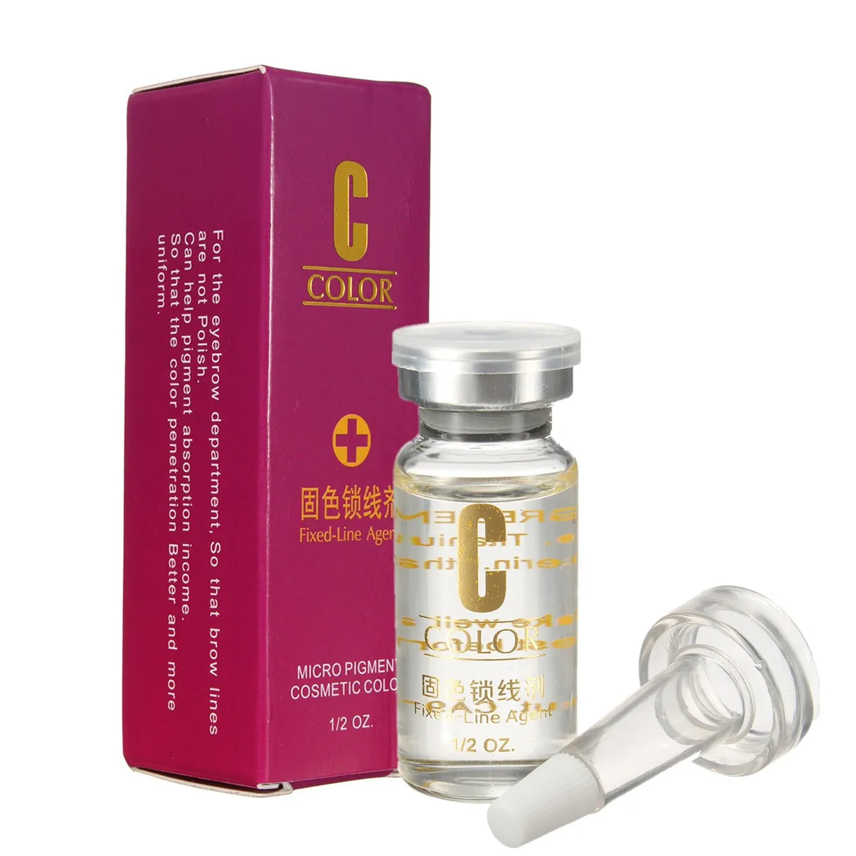 Tattoo Liquid Fixed-line Agent Permanent Makeup Microblading Ink Color Lock Fluid Eyebrow Lip Tattoo Assistance Fixing Agent