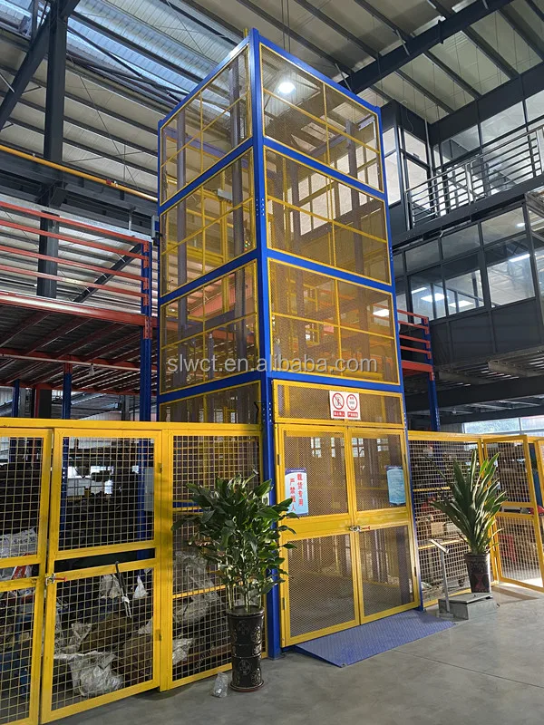 Guide Rail Vertical lift platform hot sale cargo lifter