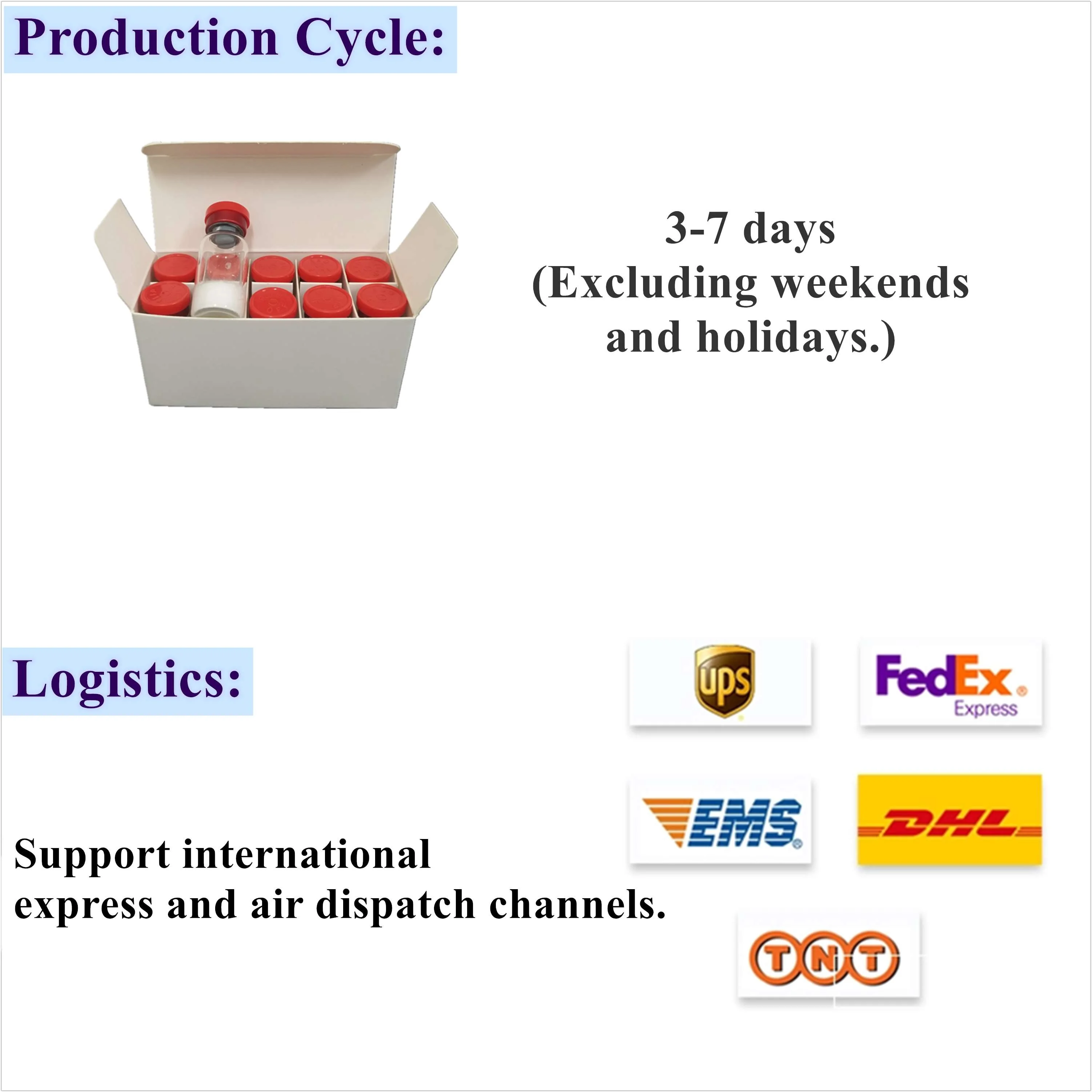 
99.8% Purity 10mg MOTS-C human Acetate peptide powder CAS 1627580-64-6 