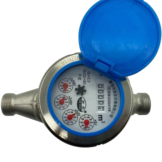 OEM Design 25mm Multi-Jet Dry-Dial High Pressure Stainless Steel Multi Jet Water Meter For Sale