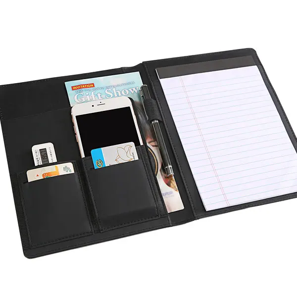 
Multi-functional interior design fabric portfolio with notepad for promotion 