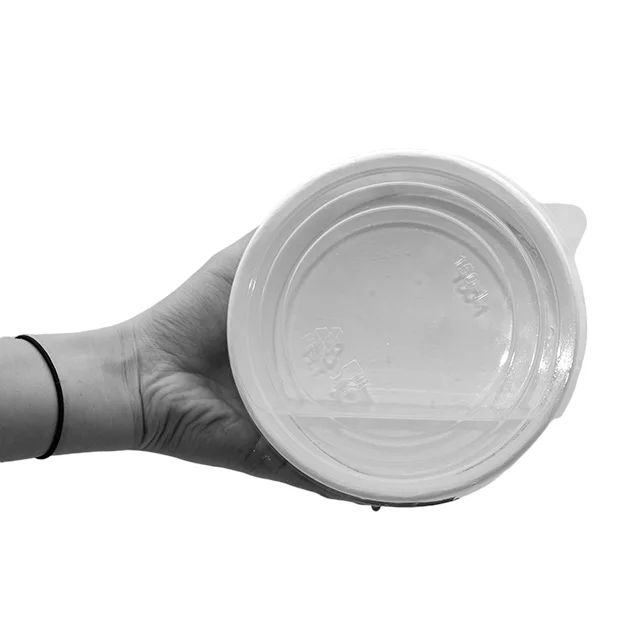 High Quality PLA Paper Salad Bowl Disposable Biodegradable with  Lid