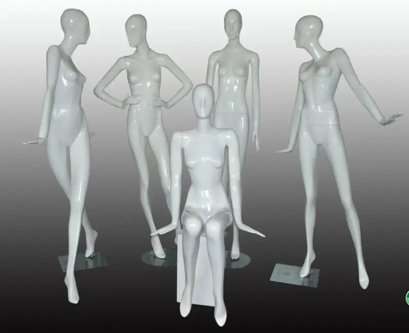 Wholesale Female Sexy Doll Fashion Young Lady Abstract Head Posing Mannequins For Window