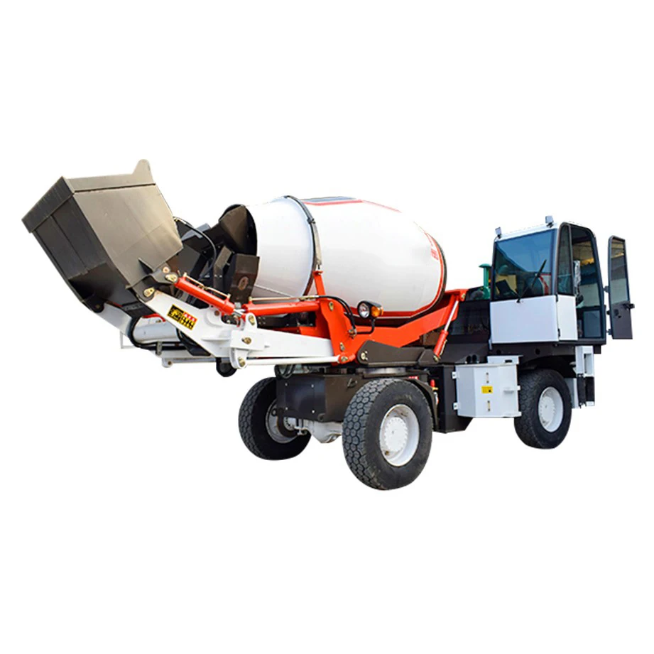 High quality low price 4 cubic meter concrete mixer truck! 4x4 self-loading concrete mixer truck