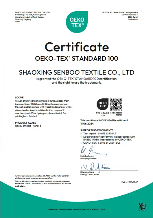 Best Quality Oeko Tex Bamboo Fabric Spandex Dyed Pattern Sleepwear Shirts Underwear Bedding Suits Diapers Activewear Accessories