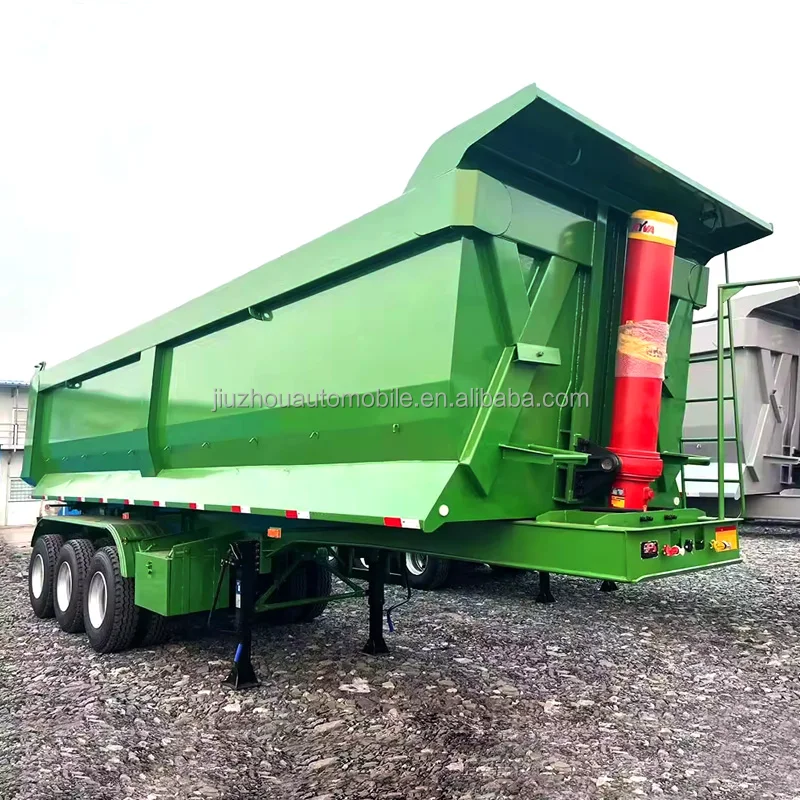 Factory Direct Heavy Duty 2-3-4 Axle Hydraulic Rear Tipper Dump-Trailer New 50-60-80ton Steel Rear Dump Semi Truck Trailer Sale