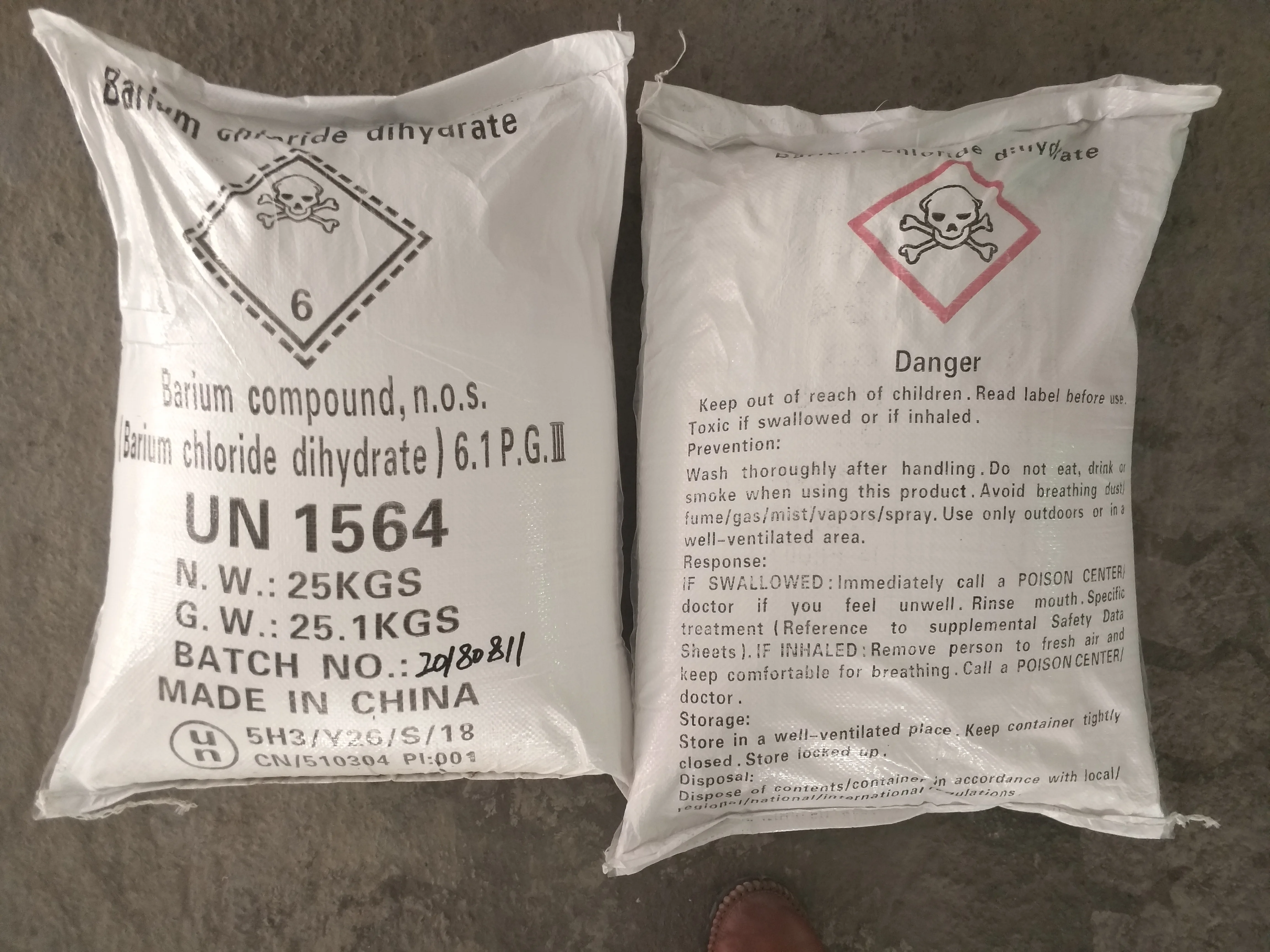 High Quality Dihydrate Formula 99% Barium Chloride