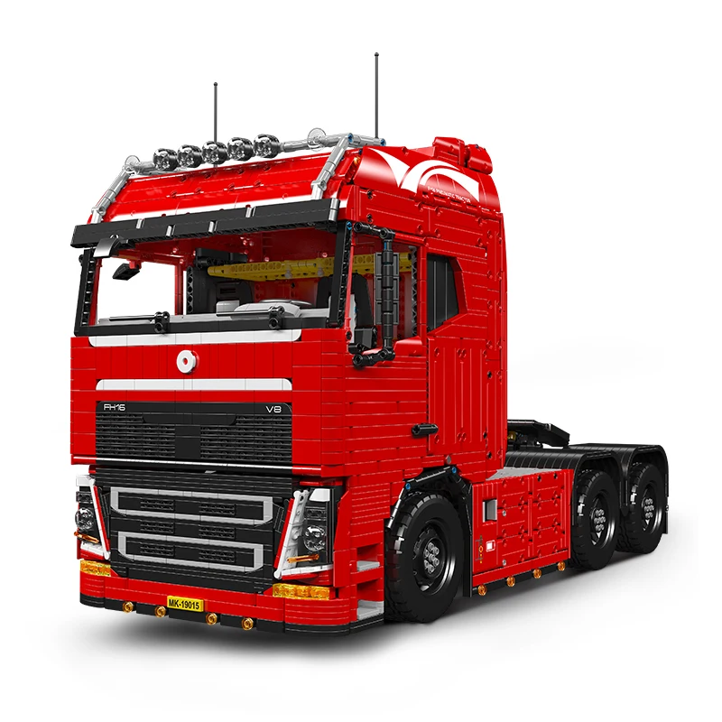 Mould King 19015-19015T Building Block Technical Car  APP Motorized Tractor Truck and Trailer Toy Engineering Container