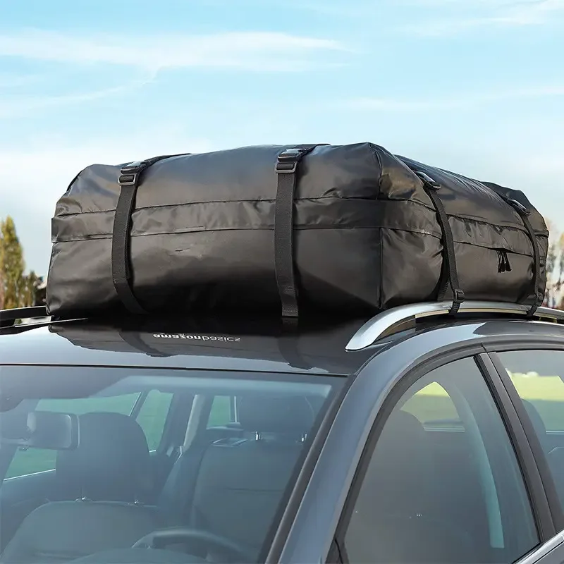 Car Truck SUV Van RV Top Rack Bag  Cargo Carrier Bag Expandable Waterproof Luggage Travel Storage Rooftop Bag