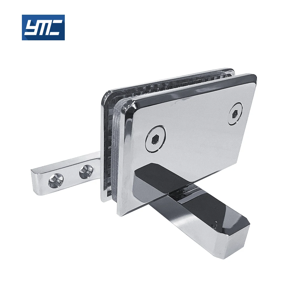 bathroom foldable gate door floor heavy duty metal brass plated light 360 degree hinge glasses