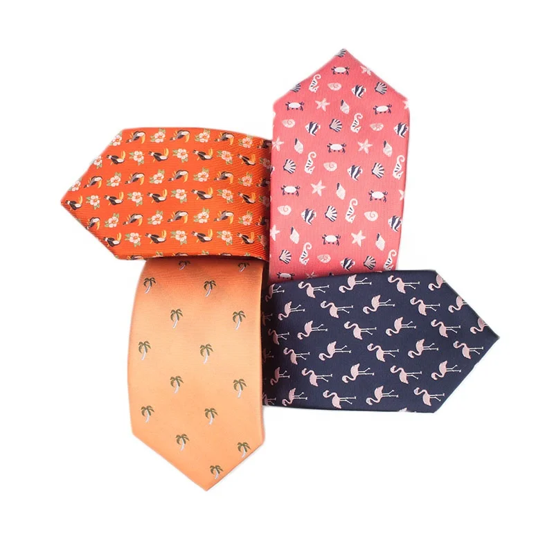 New Design Custom Business Fashion Pattern Male 100% Polyester Men Neck Ties For Suit