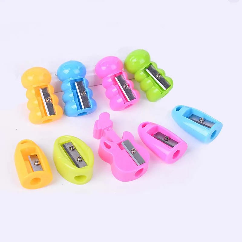 Plastic  Candis Color Mini pencil sharpener Dfferent Shape personalized cosmetic pencil sharpener For Pencil