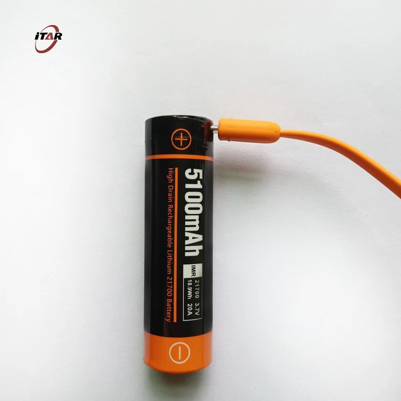 rechargeable 5V 1A USB port lithium battery original 21700 3.7V 5000mAh lithium ion rechargeable batteries