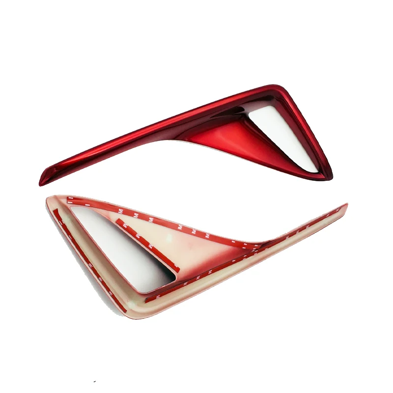 ABS Plastic Red Colour Tail Rear Fog Light Cover Trim For Toyota CHR 2017 2018 Molding Car Exterior Accessories