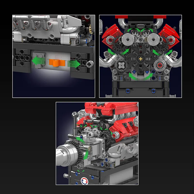 Формовочный 10204 гоночный автомобиль V8 креативные игрушки игровые технические развлекательные модели строительные