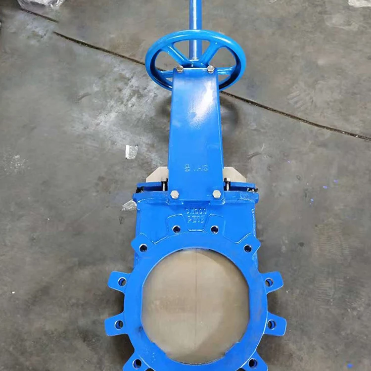 flange manual rising stem stainless steel knife gate valve