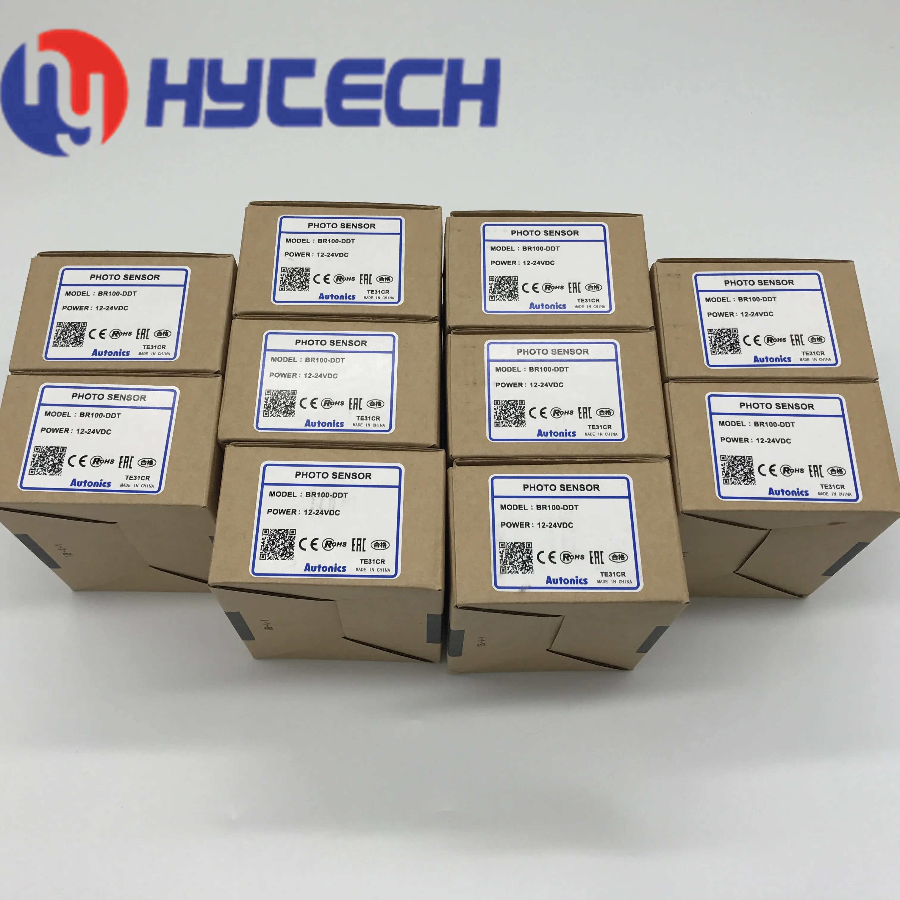  Hytech Новинка & Оригинал 10-24V DC 100 мм IR LED Фотодатчик BR100-DDT для Autonics 2 м провода