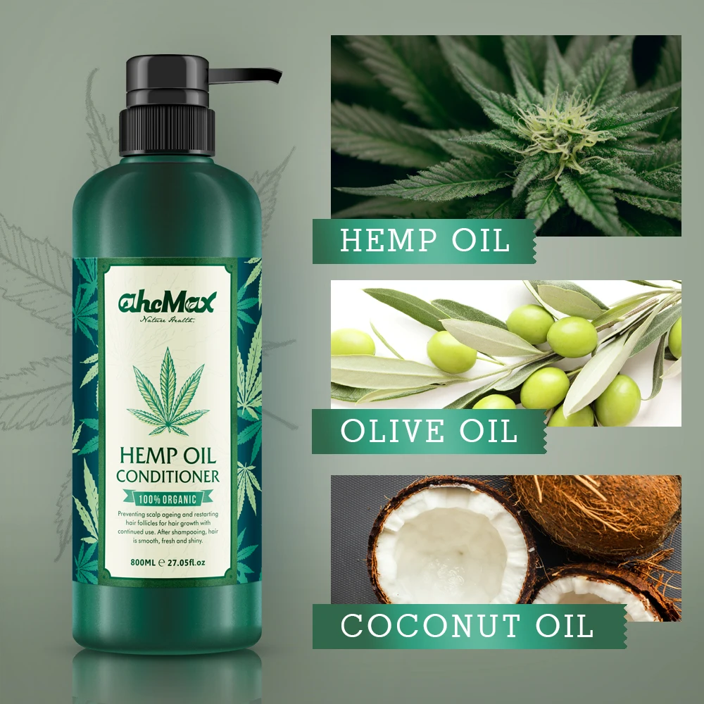 Enriching Indian Hemp Hair & Scalp Conditioner with Herbal Oils