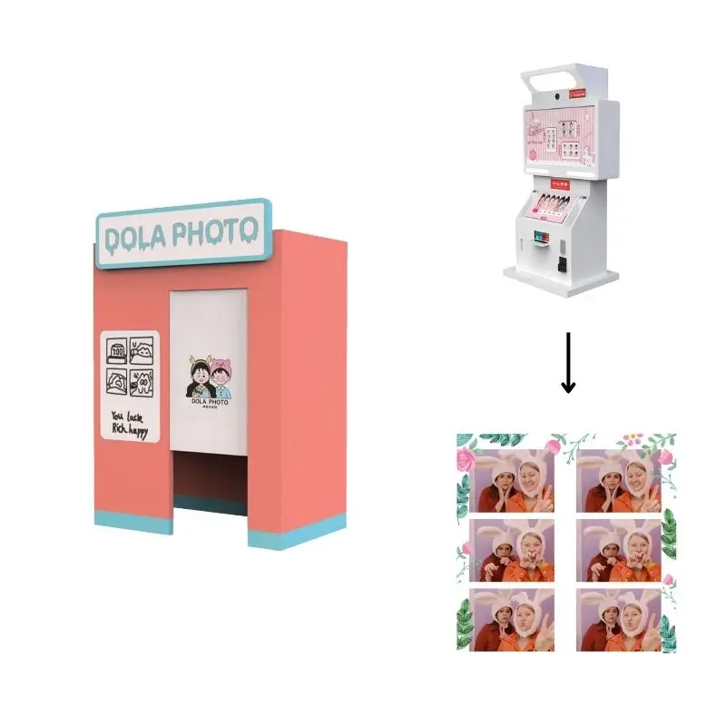Best Price Quality Automatic Photo Booth Instant Photo Printing  Multi-Style  Cool Photo Booth