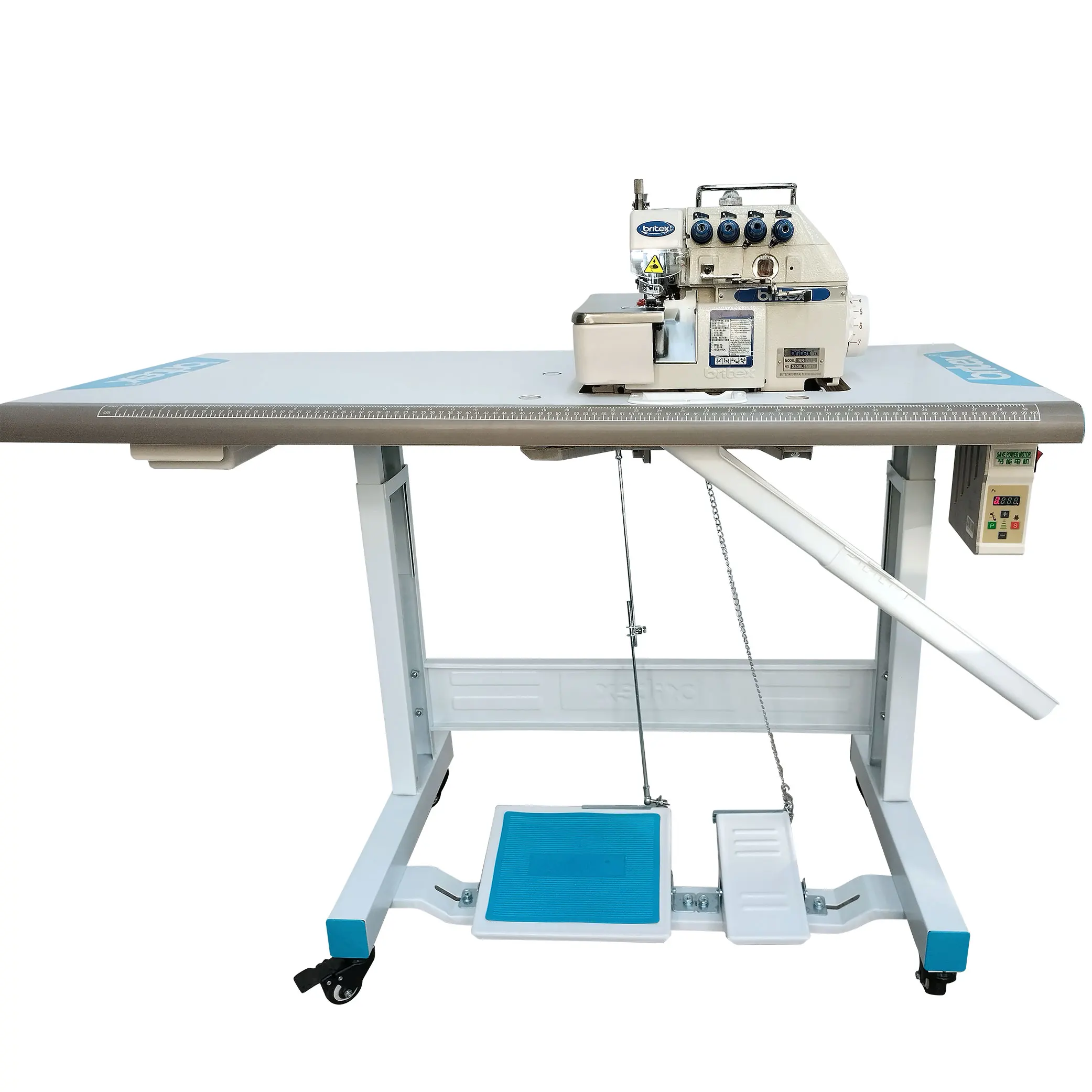 low price Britex 747 high Speed Four 4 Thread Industrial price 747 overlock sewing machine used new