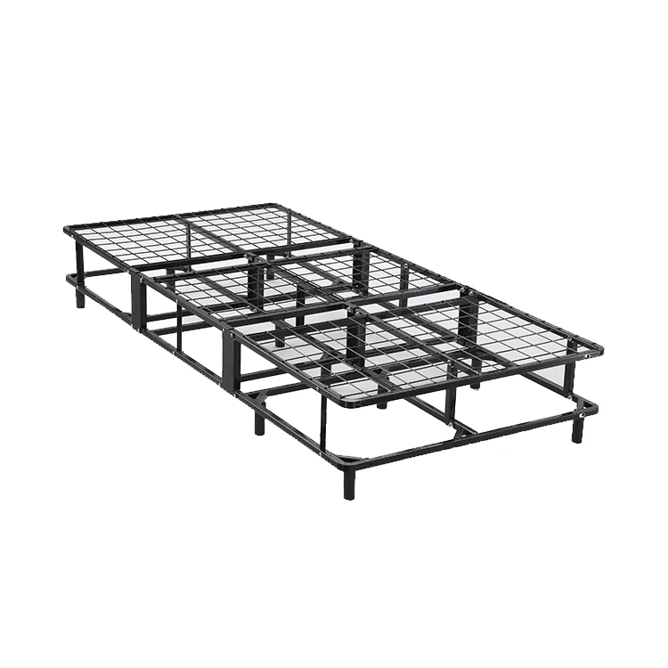 Black Simple Heavy Duty Modern Design Iron  Bed Queen Size Double Metal Bed frame