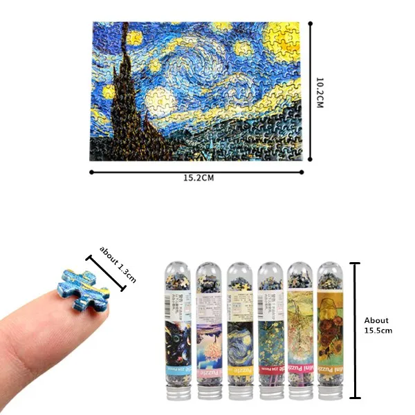 Mini Jigsaw Puzzles 150 Pieces for Adults Small Jigsaw Puzzle House Entertainment Toys Home Decor Puzzles Paper Unisex Tube