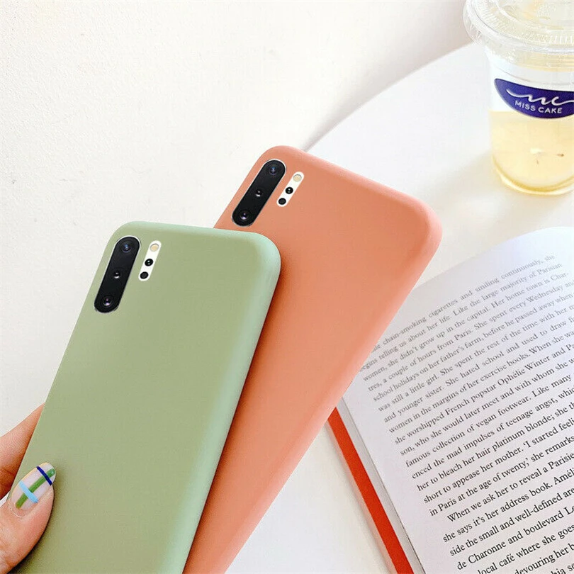 Matte Plain Shockproof Slim Soft TPU Case Cover For Xiaomi Redmi 8 8A Note 5 6 7 8 Pro Phone Case Cellphone accessories