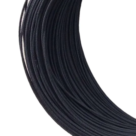 black galvanized steel wire rope cable for showing