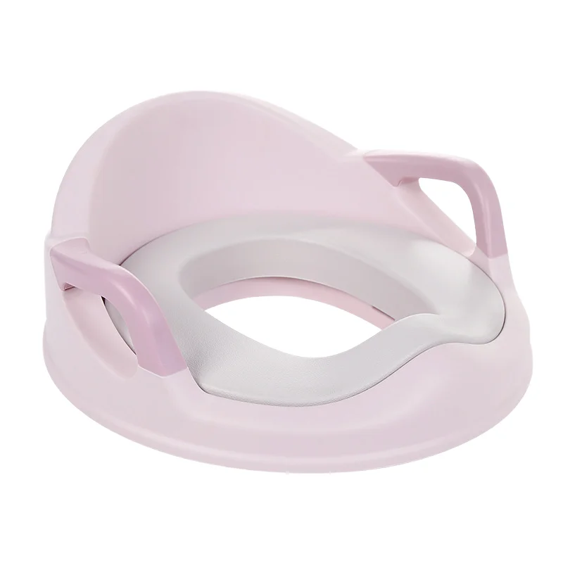 Upgrade Kids PVC Soft Toilet Seat with Step Stool for Potty Training Toddler Bath Seat in Plastic Material