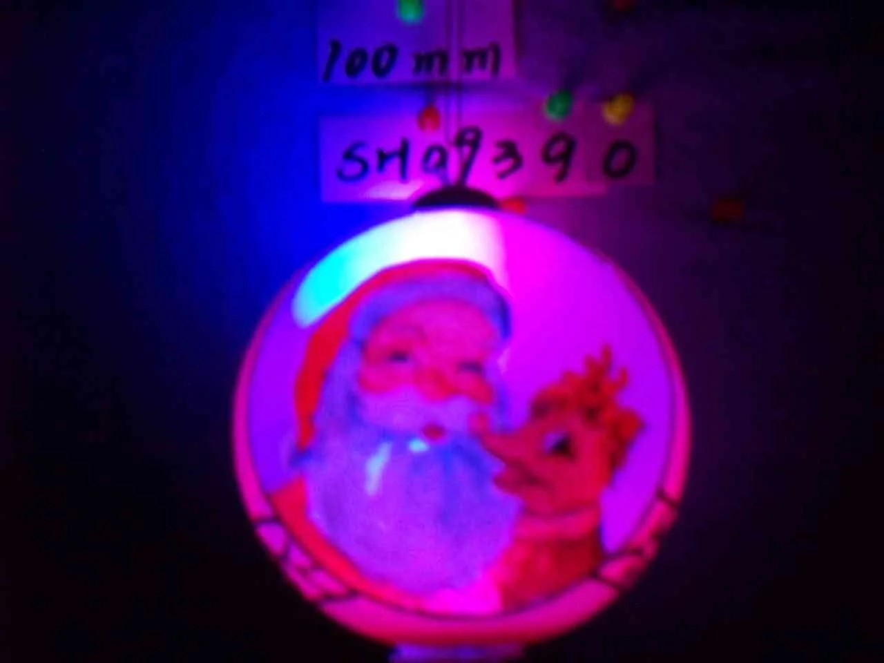 Factory Wholesale 80mm 100mm 120mm Glass Christmas Ball Ornaments Custom Inside-Bottle Painting Snowmen Led Glass Ornament
