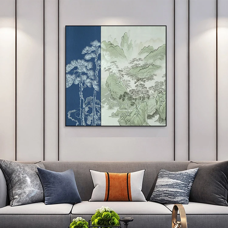 embroidery Modern light luxury style painting of birds decorative painting traditional chinese painting horse wall art