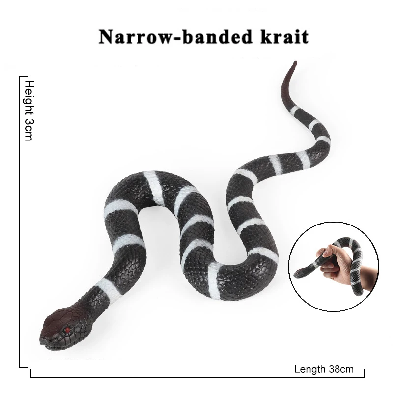 Rubber Toy Prank Children Gift Realistic Soft Snake Halloween Party Prop