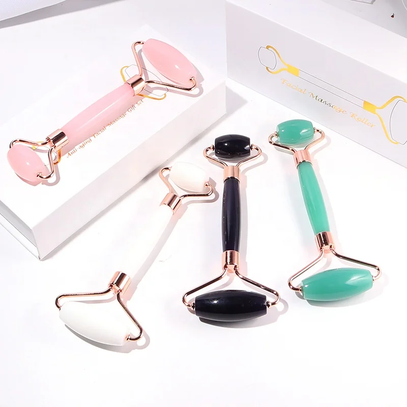 Face Resin Massager Roller Slimmer Lift Wrinkle Remover Slimming facial Massage Roller Natural Resin Roller